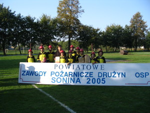 POWIATOWE ZAWODY POŻARNICZE Sonina 2005